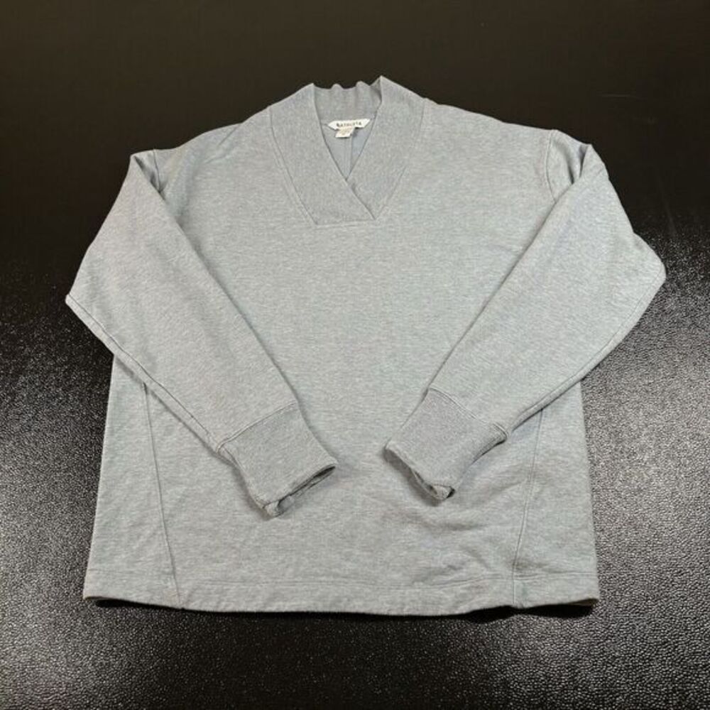 Athleta Clarity Sweater Womens Medium Light Blue‎ Pullover Sweatshirt V-neck